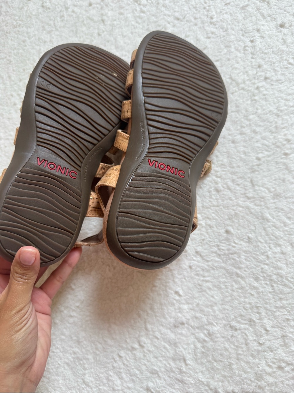 Vionic Harissa Cork Gladiator Sandals Women's Size 7 Wide Orthotic Comfort - Picture 2 of 6